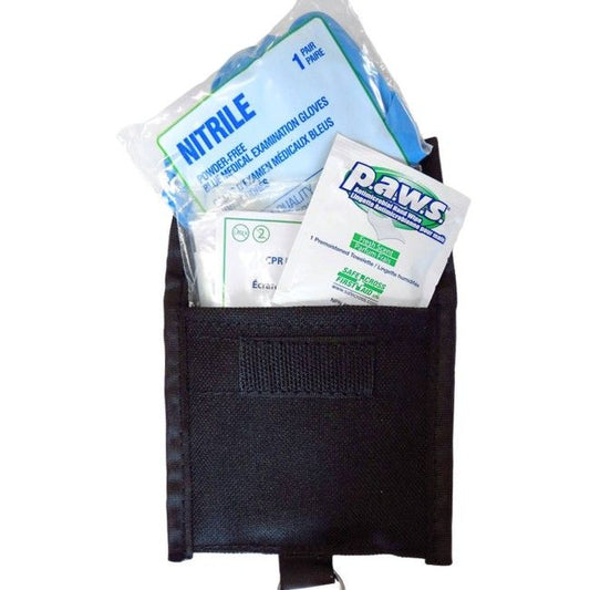 Masque RCR porte clé, une paire de gants dans une pochette 4’’x4’’